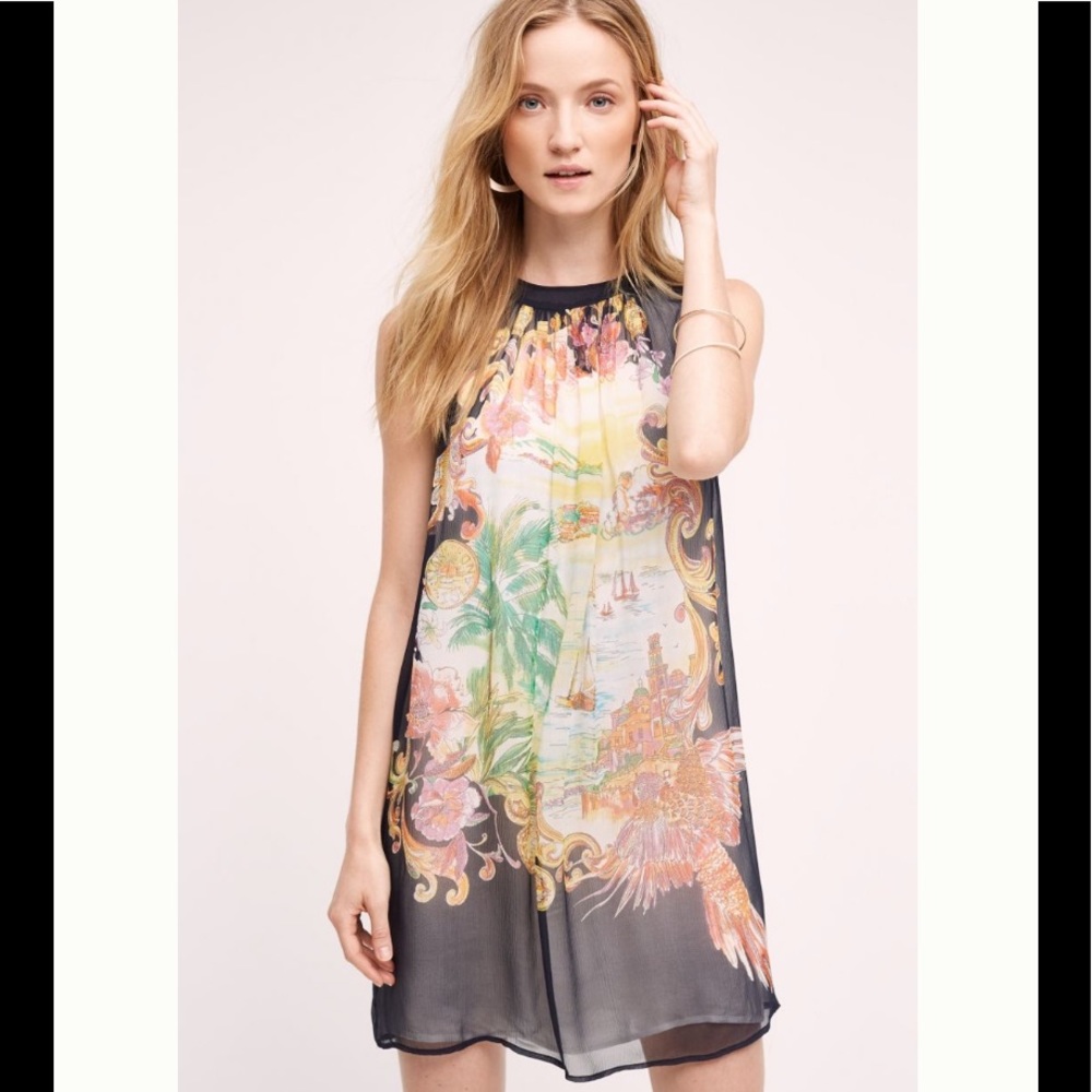 Anthropologie Varese Silk Dress